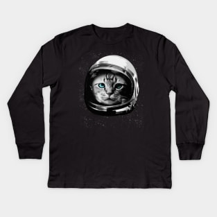 Space Cat Kids Long Sleeve T-Shirt